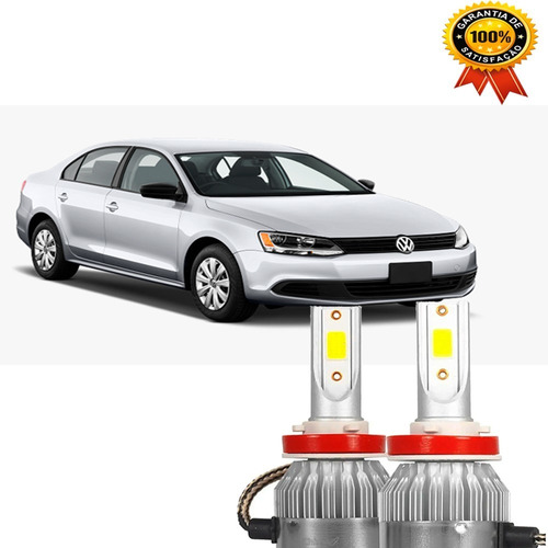 Kit Lâmpada Super Led Jetta 2011  12 2013 H7 Farol Baixo