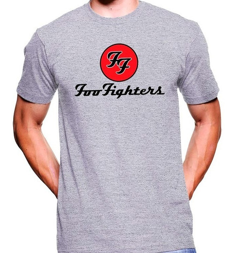 Camiseta Premium Dtg Rock Estampada Foo Fighters