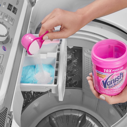 Tira Manchas Em Pó Vanish Oxi Action Pink 450g Kit 3