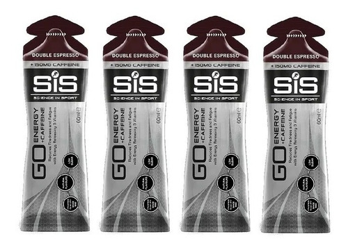 4 Geis Isotonico Sis Energy 60ml Carboidrato Duplo Expresso