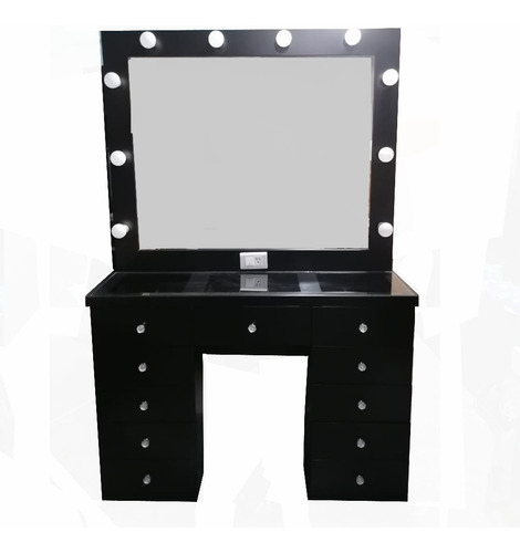 Tocador Vanity Hollywood Diamante Sin Taburete. 