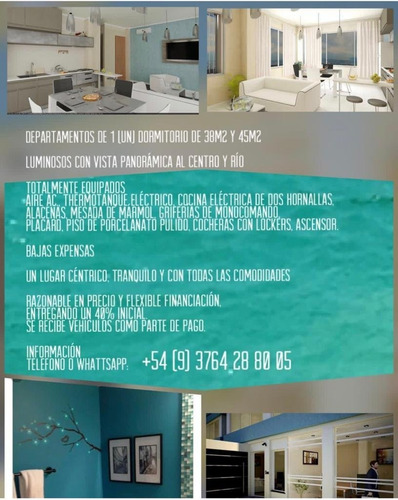 Departamento De 1 Dormitorio En Venta Posadas