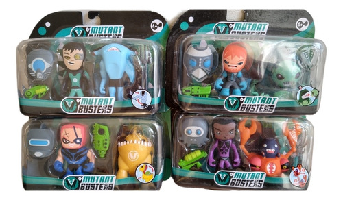 Mutant Busters La Resistance Netflix 8 Figuras 
