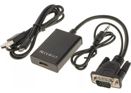 Conversor Vga A Hdmi Con Audio Full Hd 1080p