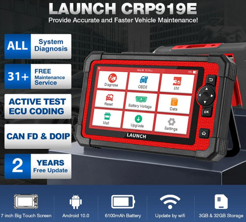 Scanner Launch X431 Crp919e Can Fd Funcion+31 Bi-direccional