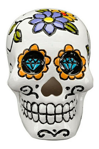 Calavera De Azucar Blanca Adorno Para Acuario By Penn Plax