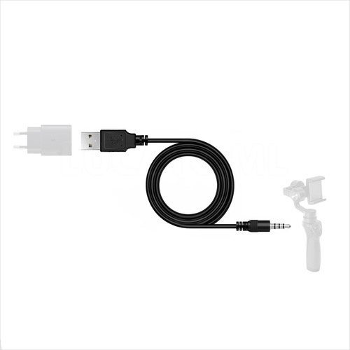 Cabo P/ Carregar Dji Osmo Mobile 1 Usb Trrs Macho 3.5mm P2