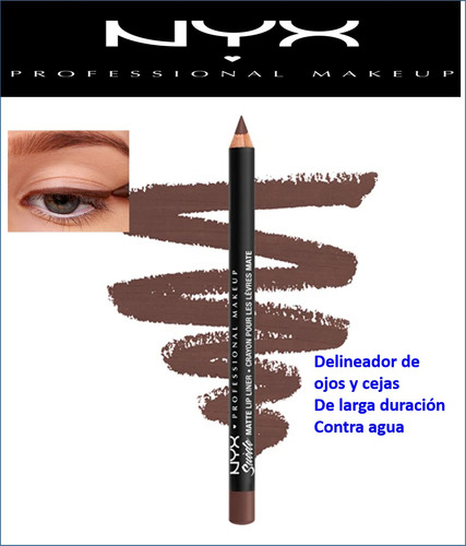 Delineador De Cejas Y Ojos Nyx Sede