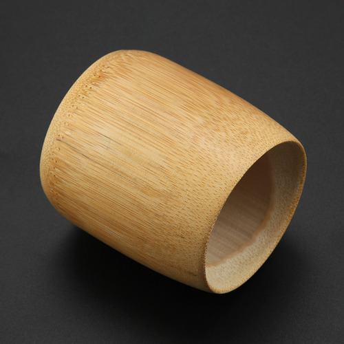 Taza De Agua De Bambú Puro Natural Hecha A Mano Sin Pintura