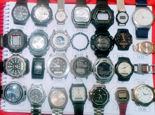 Lote 12 Sucatas Casio E Outros- Máquina Do Tempo
