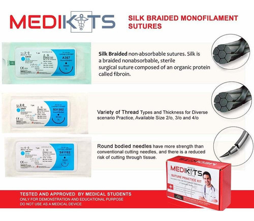 Medikits- Kit Completo Práctica De Sutura Para La Formación