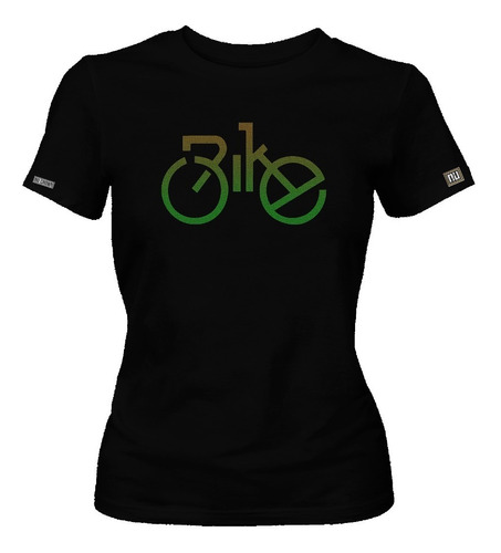 Camiseta Estampada Bike Bicicleta Ciclismo Logo Mujer Dbo