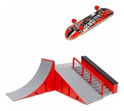 Patineta Para Dedos - Momsiv Finger Skateboard Ramp Set Fin