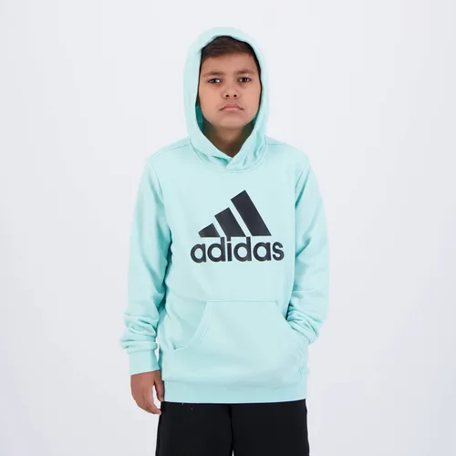 Moletom adidas Big Logo Juvenil Verde Água