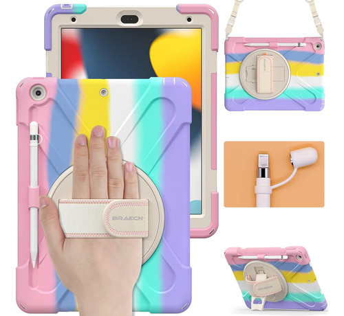 Braecn iPad Case 9th 8th Generation 10.2 Pulgadas 2021 2020,