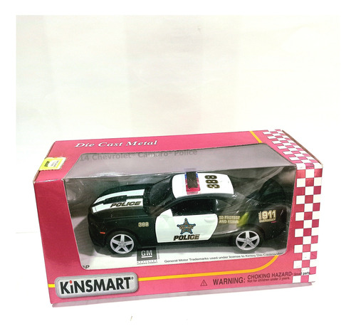 Auto Kinsmart Die Cast Metal -chevrolet Camaro Police-