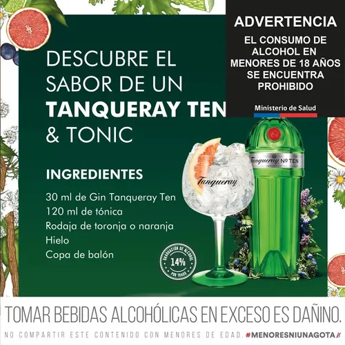 Gin Tanqueray Ten 750ml