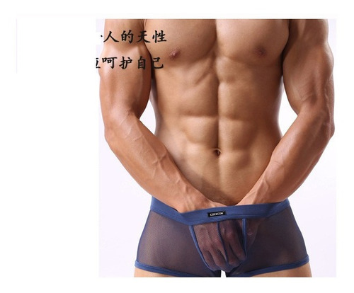 Ropa Interior Masculina Transparente Sexy Erótico Boxer 030