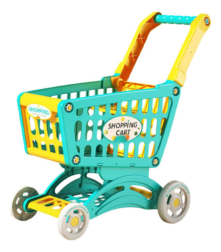 Carrito De Compras De Supermercado Para Niños, Verde