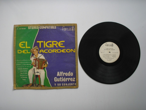Lp Vinilo Alfredo Gutierrez  El Tigre Del Acordeon Col 1969