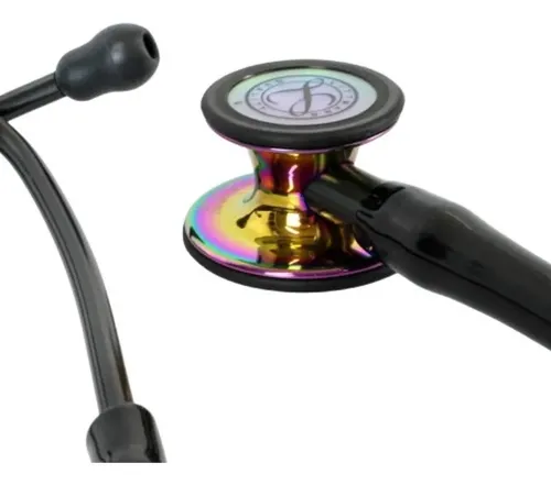 Estetoscópio 3m Littmann Cardiology Iv 6240 Preto Rainbow
