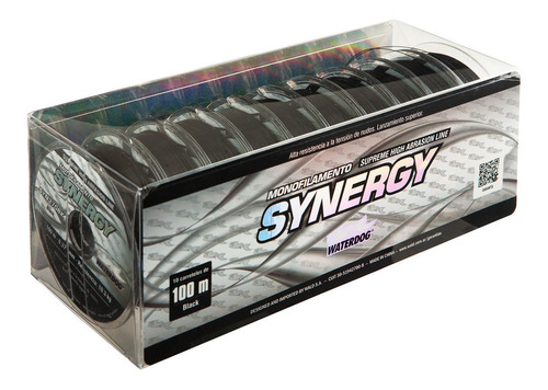 Imagen 2 de 3 de Nylon Waterdog Synergy Pesca X 100m 0,37 Mm Resiste 10,3 Kg