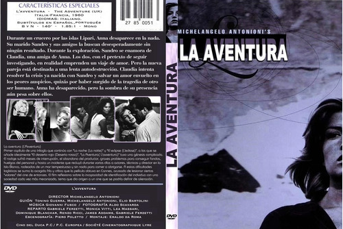 La Aventura - Monica Vitti - Michelangelo Antonioni - Dvd