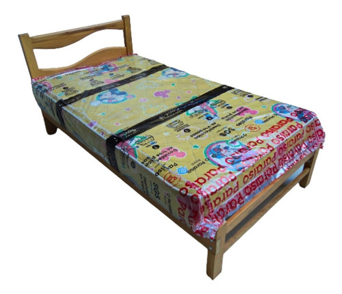 Cama De Madera 1.5 Plaza (no Incluye Colchón)