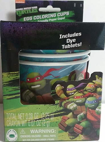 Papel Mágico Nickelodeon Tortugas Ninja Para Colorear Huevo 