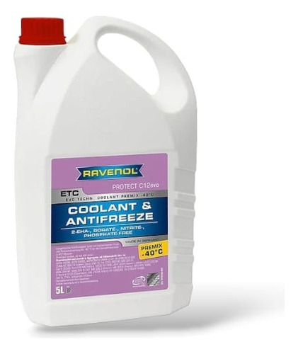 Refrigerante Ravenol C12evo (g12) 5 Litros