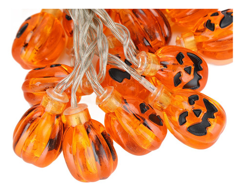 Cadena De Faroles De Calabaza Para Halloween Que Funcionan C