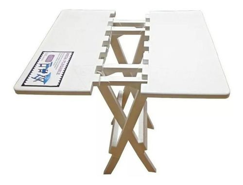 Imagen 4 de 8 de Mesa Mesita Plegable Plástico Portátil Jardin Camping Hogar