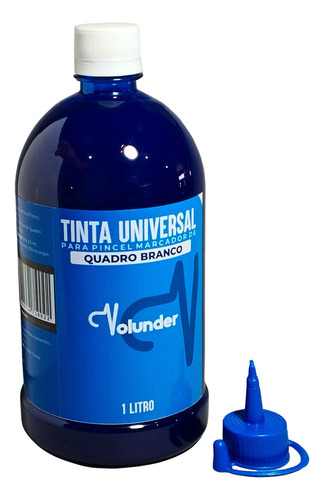 Tinta Pincel Marcador Quadro Branco 1 Litro Volunder Cor Azul