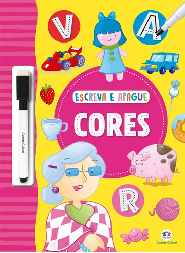 Escreva E Apague - Cores - (5033): Escreva E Apague - Cores, De Editora Ciranda Cultural. Infantil Editorial Ciranda Cultural, Tapa Mole, Edición Livro De Atividades En Português, 20
