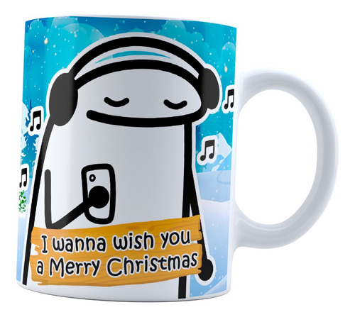 Taza Flork Navidad Cancion I Wanna Wish You Merry Christmas