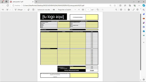 Órdenes De Trabajo Y Presupuestos (diseñamos A Medida)