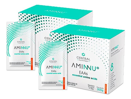 Kit C/2 Caixas Aminnu 10g Com 30 Sachês - Central Nutrition