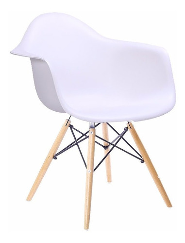 Silla Eames Sillas Comedor C/ Brazos Kurt Blanca Minimalista