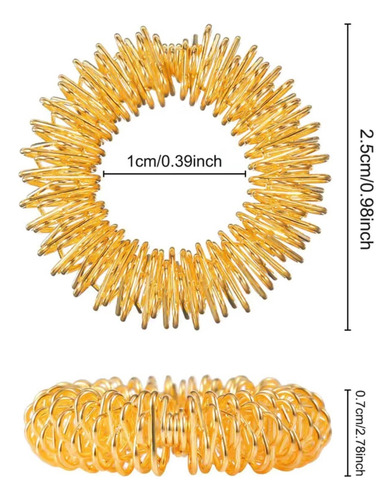 Anillos Sensoriales Acupuntura Reflexología Masaje 20 Pack