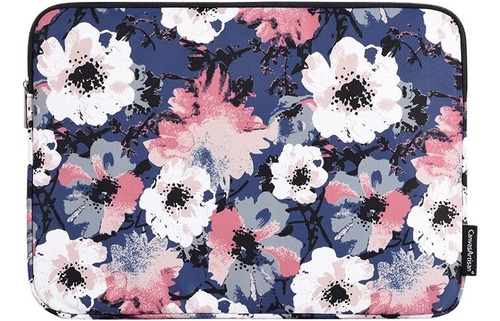 Funda Laptop Azul Floral Canvasartisan