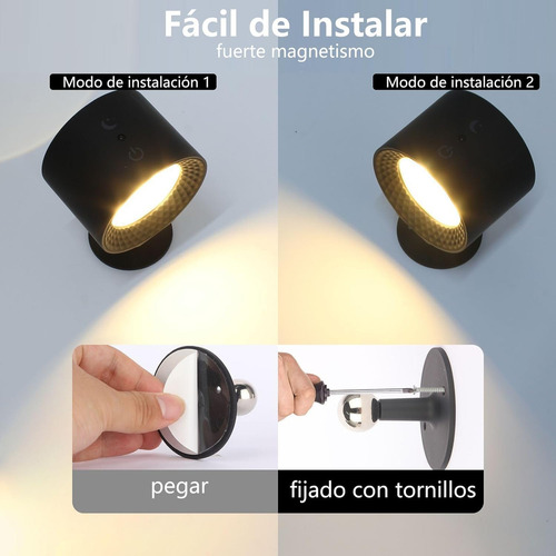 Aplique De Pared Interior De Pared Recargables,luces Led Rgb