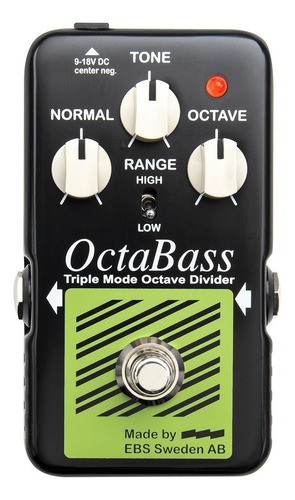 Pedal de efecto EBS OctaBass - Blue Label Edition negro