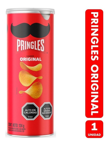 Snack Papas Fritas, Marca Pringles - Sabor Original (124 Gr)