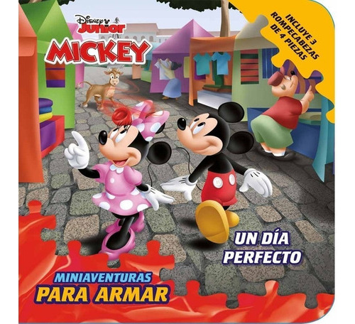 Libro Un Dia Perfecto Mickey Disney Con Rompecabezas