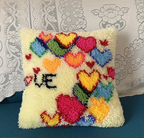 Latch Hooking Funda De Almohada Kits Fundas De Almohada