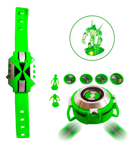 Kit 2 Relógio Omnitrix Lançador E Omniverse C/ Som E Luz Ben