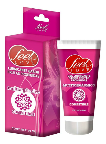 Lubricante Gel Multiorgásmico Fruta Comestible 60ml Feelmaxx