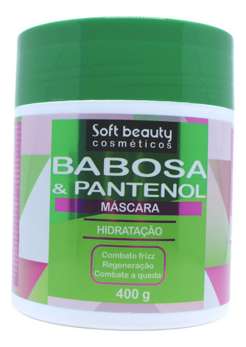 Mascara Hidratação Babosa E Pantenol Soft Beauty 400g