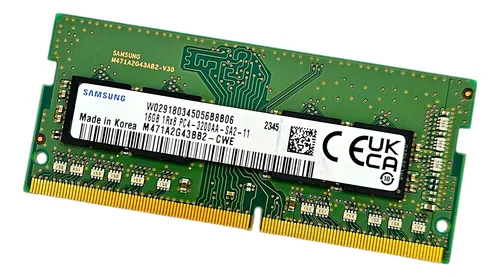 Memória Ram Ddr4 16gb Para Notebook 3200mhz M471a2g43bb2-cwe