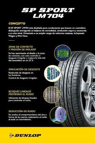 Kit X2 215/50 R17 Dunlop Sp Sport Lm 704 + Tienda Oficial